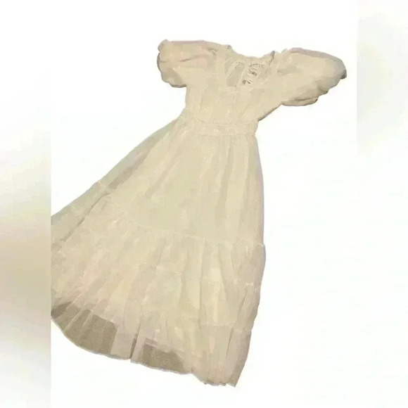 NWT ASTR THE LABEL Chamomile Tiered Dress in White Size Small - Picture 5 of 12